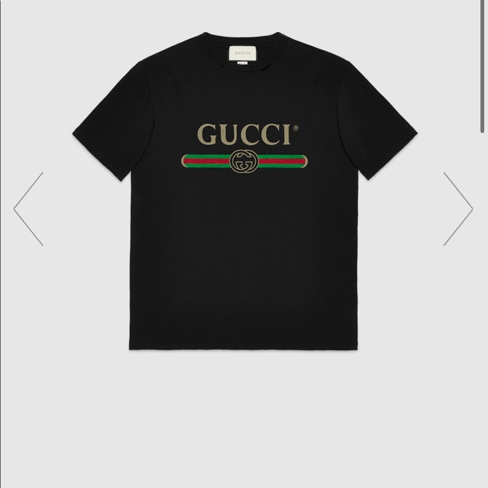 Authentic Gucci oversized t shirt with logo
